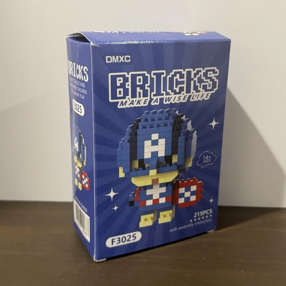 Captain America Bricks Building Set 219pcs Nano Blocks DMXC F3025 New